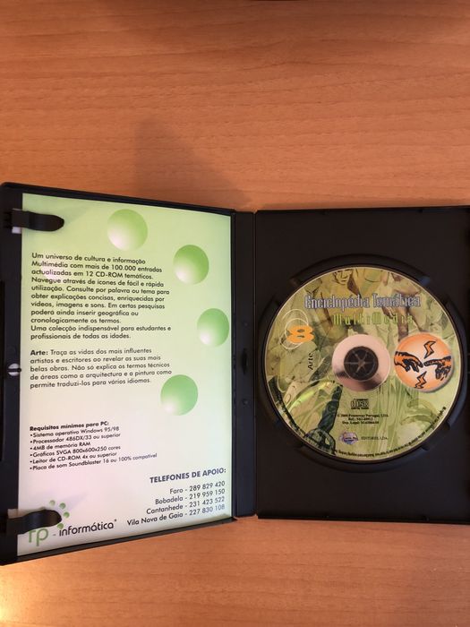 CD de arte-da enciclopédia temática multimedia