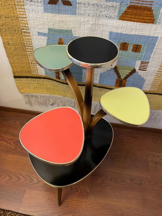 kwietnik lata 60 rockabilly kolorowy łezka patyczaka PRL vintage