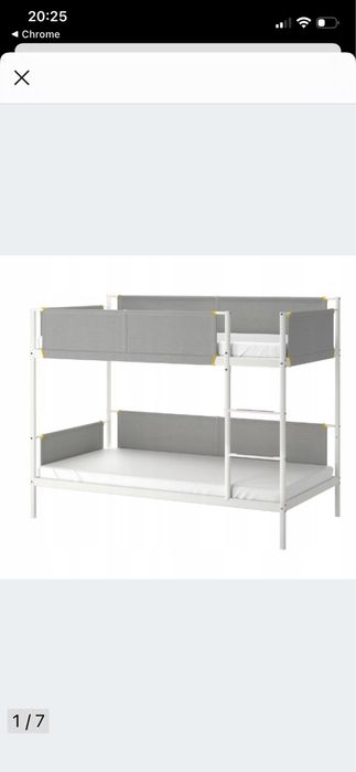 Rama, łózko ikea vitval, pietrowe