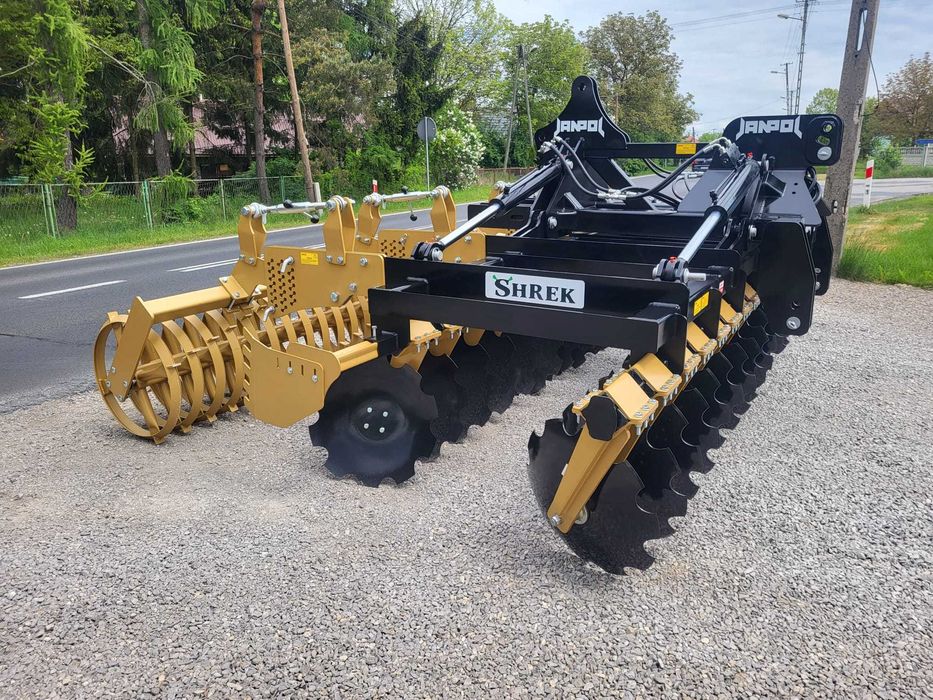 brona talerzowa hydrauliczna JANPOL SHREK 4/5/6m 560 talerz daszek 600 RATY 0%