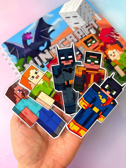 Майнкрафт на липучках ліпучках minecraft гра альбом книжка тока бока