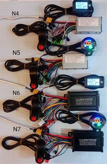 Набір контролер сінусний з дісплеєм і газом 250-3000Вт 24-72В 15-50А