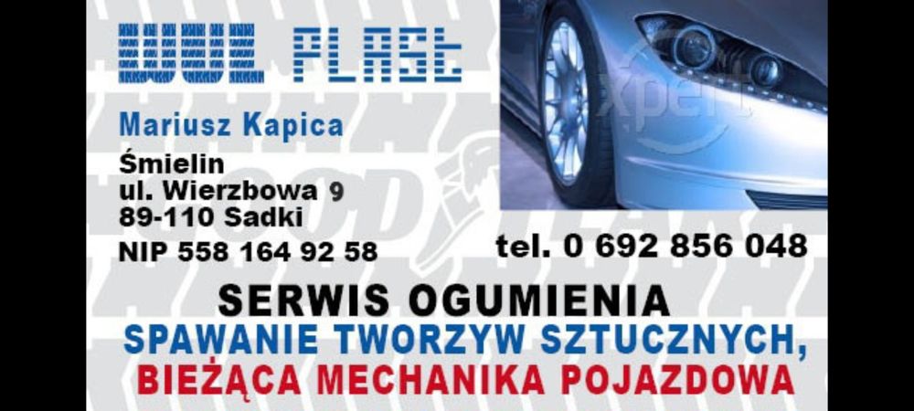 WULPLAST :  Klejenie Spawanie Tworzyw Sztucznych Plastiku- Serwis  Ogumienia  Wulkanizacja
