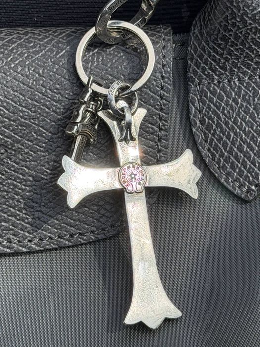 Аксесуар chrome hearts/Chrome Hearts Silver Keyring/срібний крест CHROME Hearts