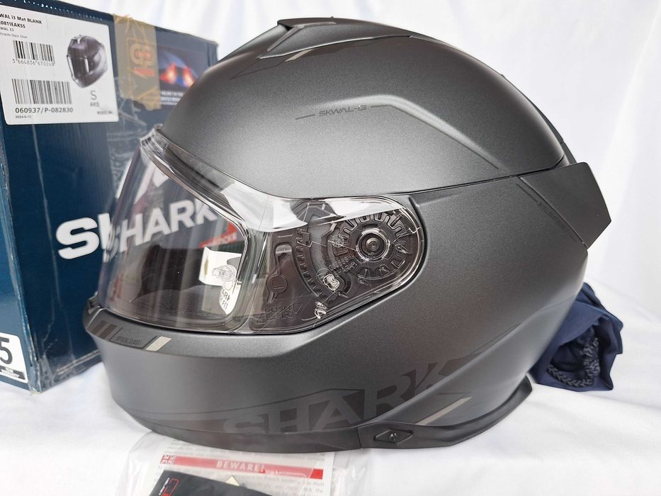 Kask Shark Skwal I3 Mat Blank Anthracite Black Silver S 55-56cm