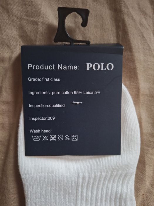 Skarpety Ralph Lauren męskie białe