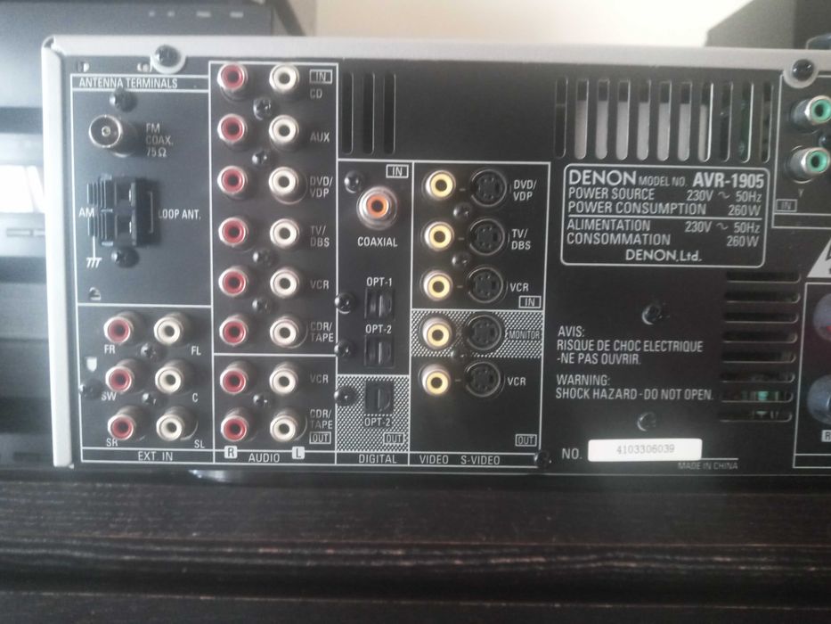 Amplificador 7.1 Denon AVR 1905