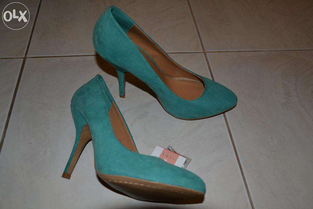 Nowe pistacjowe szpilki / czółenka zara 38