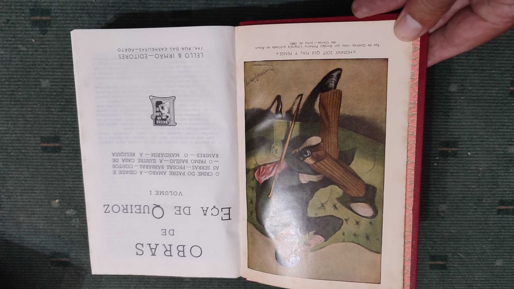 Obras de Eça de Queirós - Edição Lello & Irmão - 3 Volumes