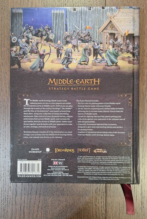 LOTR Middle-earth Strategy Battle Game Rules Manual