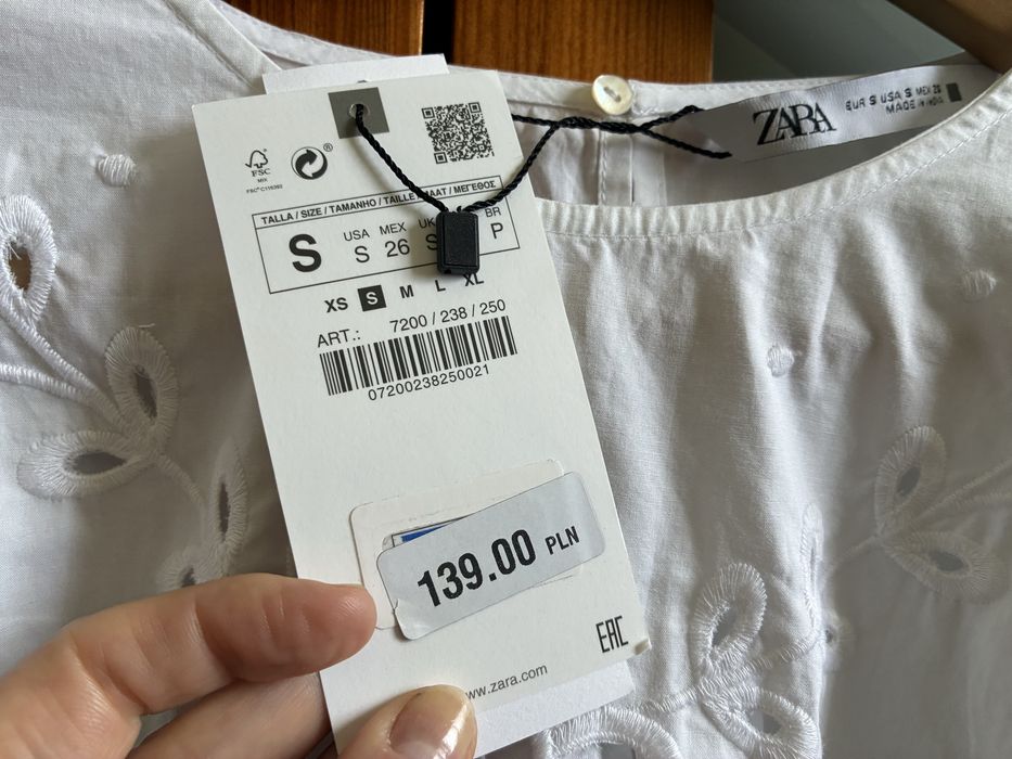 Przepiękna nowa bluzka ZARA boho super jakość! S/M