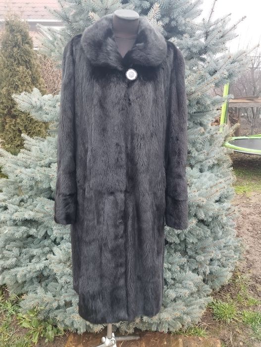 Ог 122! Шикарна норкова шуба чорний діамант  50-52-54