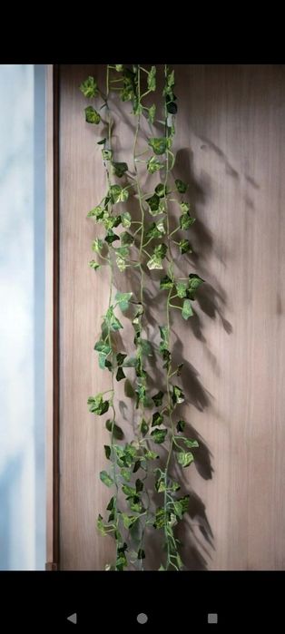Sztuczny bluszcz 3x girlanda 6m ozdobne liście na ścianę, balkon
