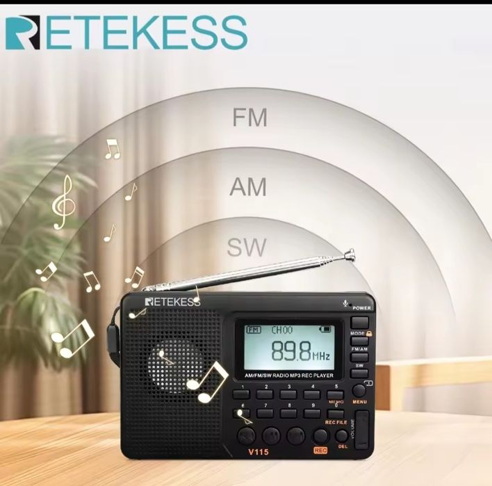 Портативний радіоприймач  Retekess V115