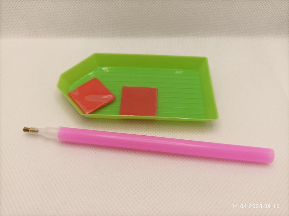 Zestaw do haftu diamentowego klej, długopis, kuwetka