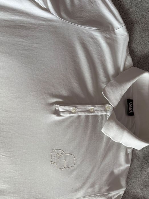 Polo białe Karl Lagerfeld roz. L oryginalana