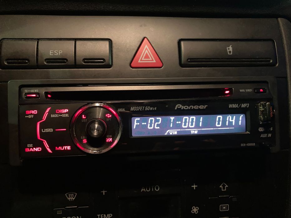 radio samochodowe DEH-1600UB DEH-4000UB z CD USB i AUX, adapter bluetooth gratis