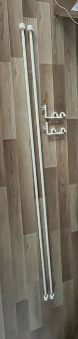 Sprzedam Bekrafta podwojny karnisz, komplet, biały Ikea