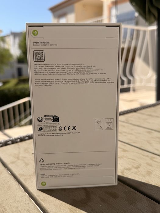 Iphone 18 Pro Max 256gb Burgundy