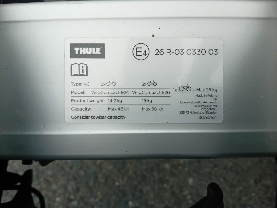 Bagaznik Thule Velocompact 924