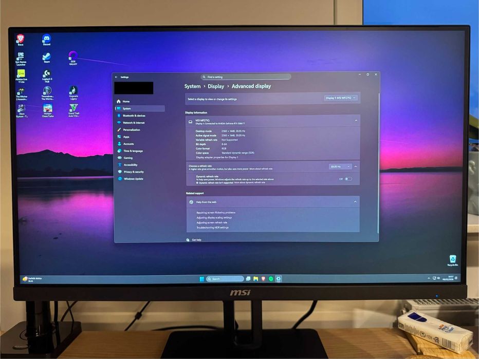 Monitor MSI PRO MP271QP 27"