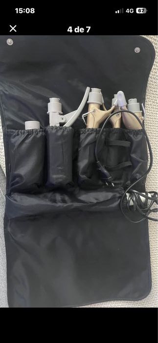 Secador de cabelo philips, conjunto em bolsa de 9 pecas