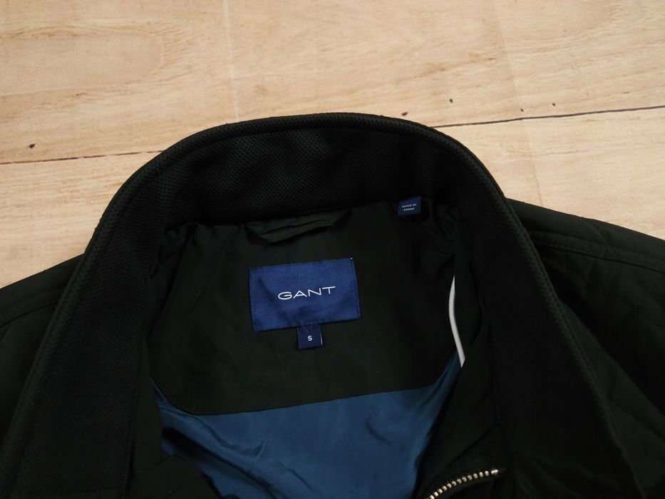 GANT Kurtka Harringtonka Męska Pikowana Logowana r. S