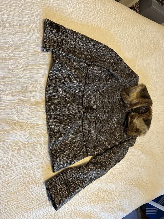 Zara casaco com pele