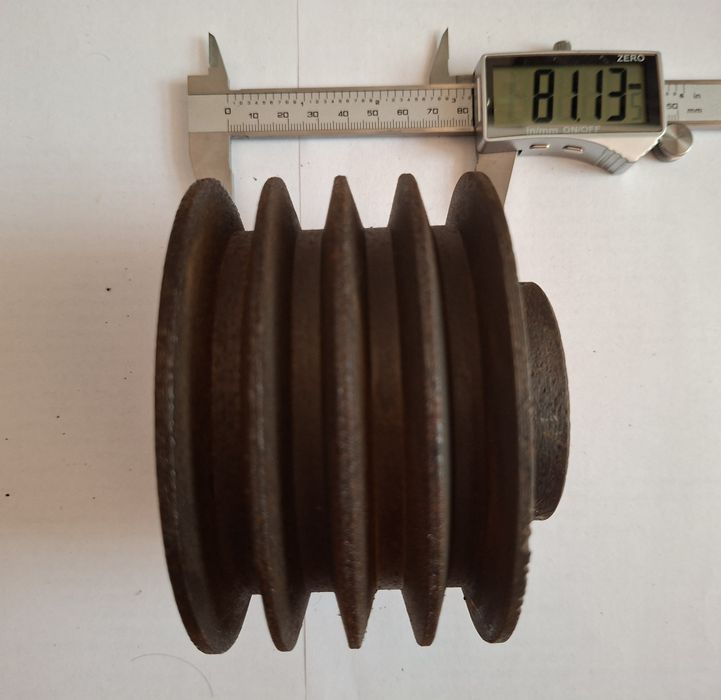 Koło pasowe czteropasowe, średnica fi 112mm, otwór fi32mm