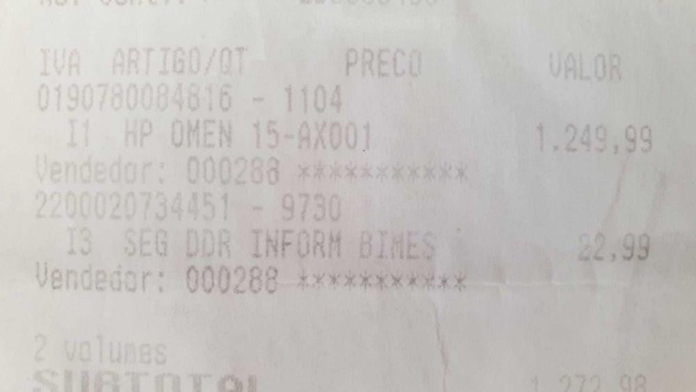 PC Portátil i7 - Gamming Omen - 15-AX005G64354218681218122