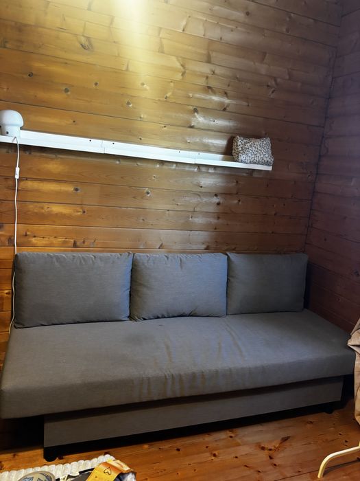 Sofá cama cizento