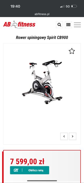 Rower stacjonarny Spirit CB900.