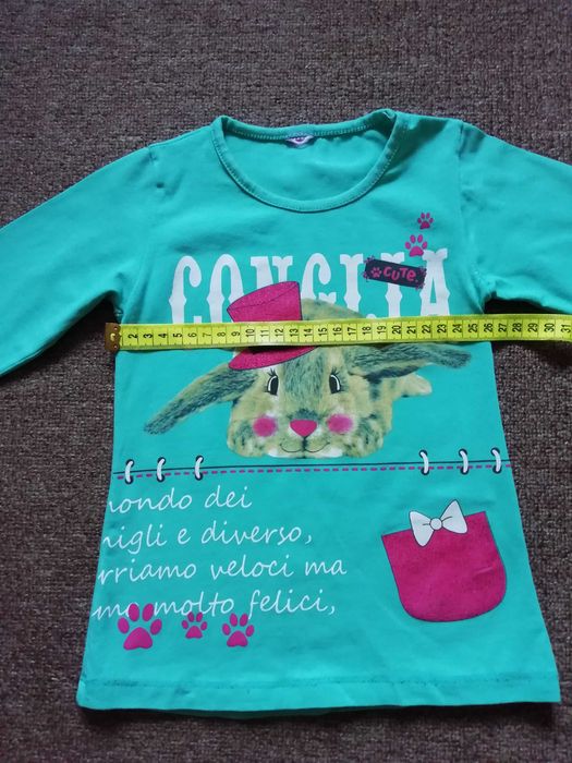 Лонгслів, кофта з довгим рукавом, реглан на дівчинку р. 98-104см