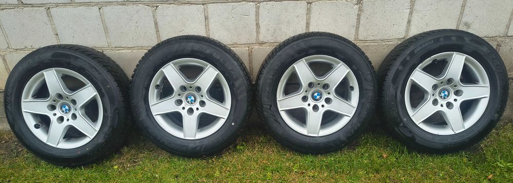 Opony zimowe z alufelgami 15' BMW
