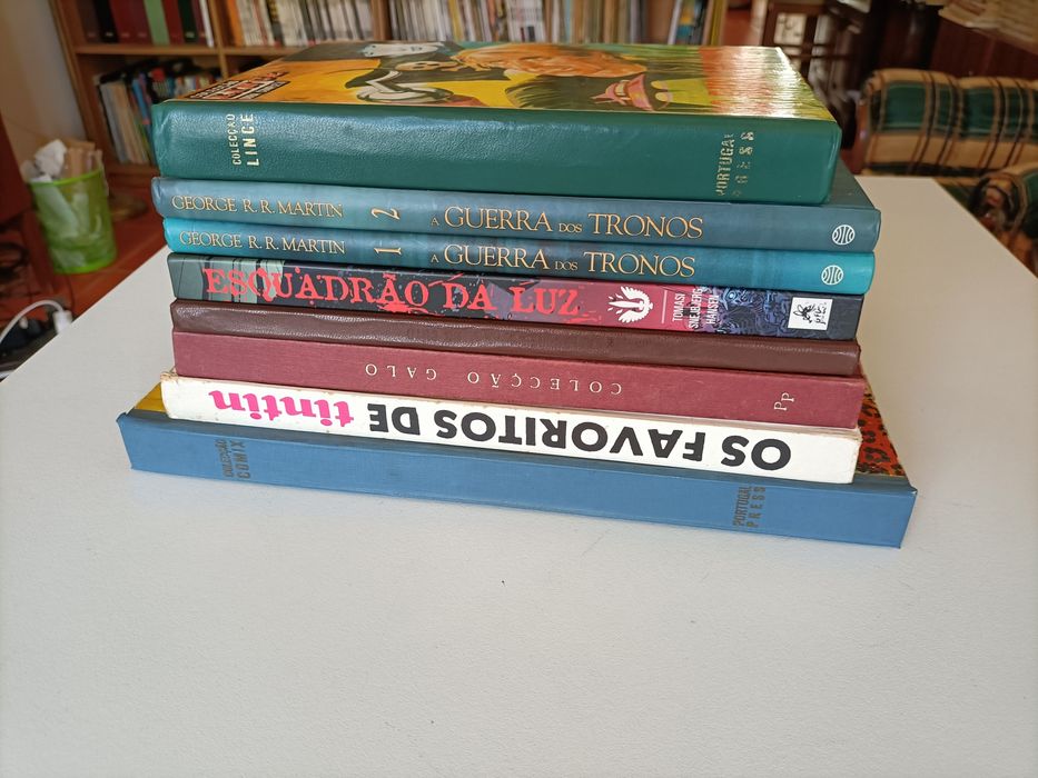 8 Livros Grossos, Os Favoritos do Tintin, Galo, Comix,  Lince,