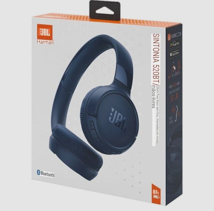 Headphones JBL Tune 520BT Bluetooth Azuis