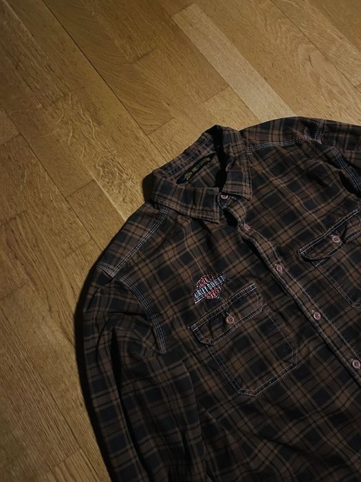 ОВЕРШОТ - плотна сорочка HARLEY DAVIDSON . Розмір L