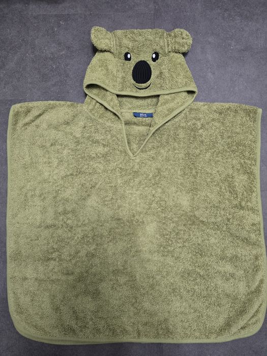 Ponczo kąpielowe z kapturem - Miś NOWE