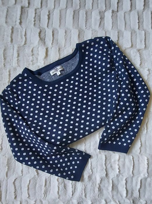 Klasyczny Granatowy Sweter Hampton Republic | Kropki | M