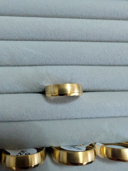 Alianças 6mm ouro laminado
