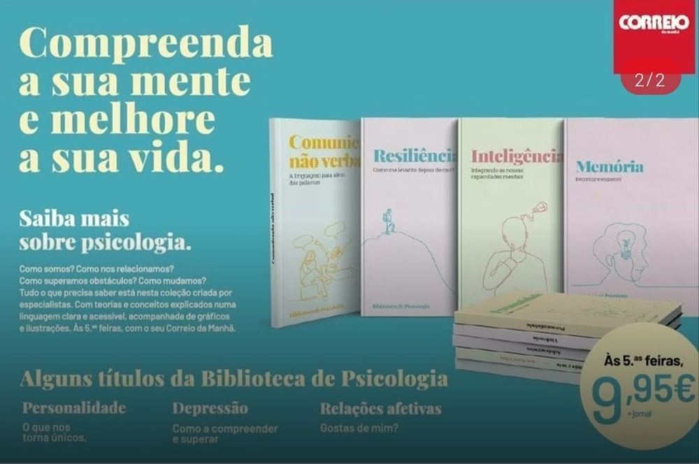 Coleçãode livros da  Biblioteca da Psicologia