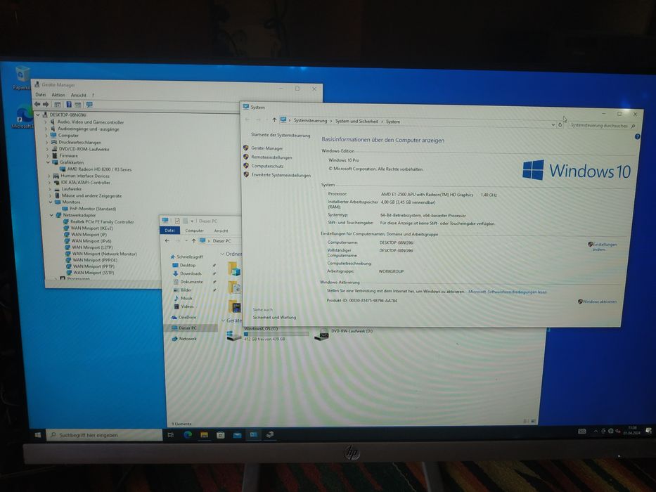 Міні пк Lenovo ddr3 тихий AMD E1 250