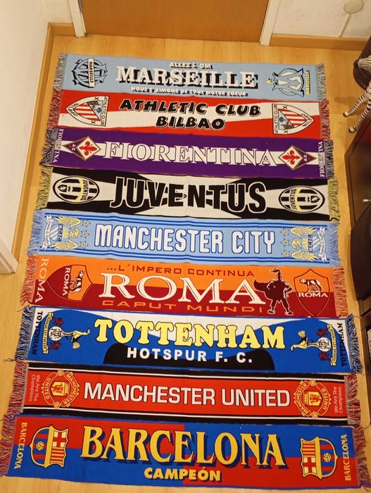 Cachecol - varios clubes de futebol internacionais novos, pede o teu!