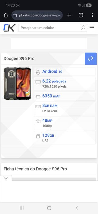 Vendo telemóvel tanque