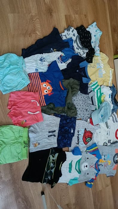 Duża paka ubranek na lato dla chłopca r. 68