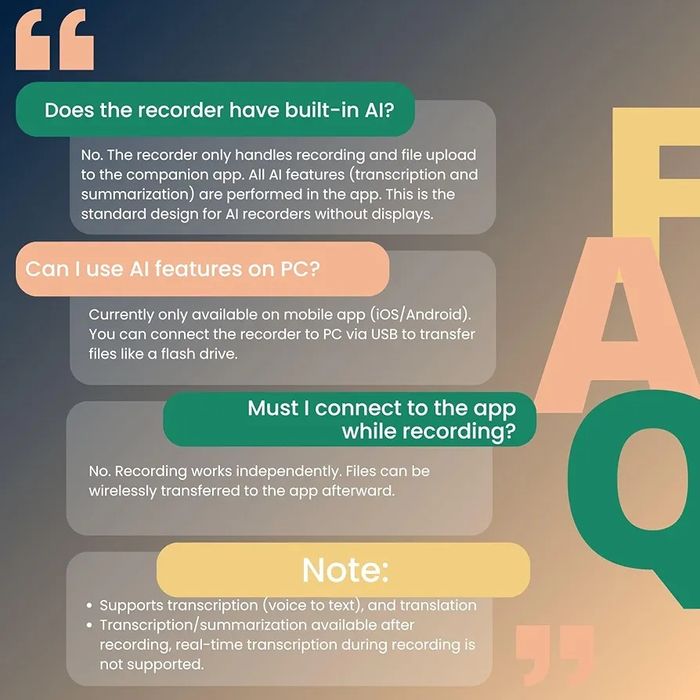 FoCase Note - диктофон зі штучним інтелектом