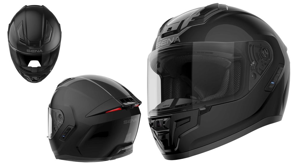 Шолом Чорний Sena Phantom SP149 Bluetooth M-57-58см Harman kardon