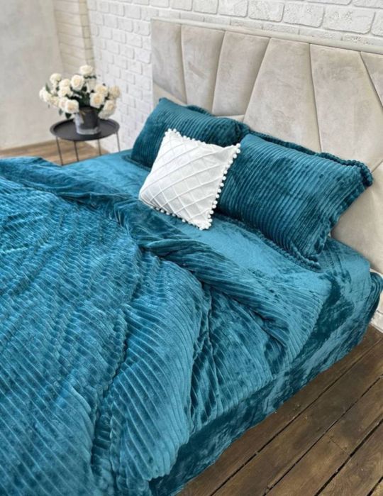 Топ продажів! Постельное белье велюрова плюшева постільна білизна