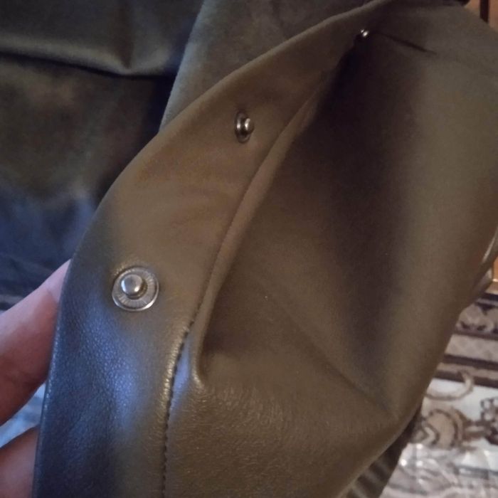 Платье из экокожи.