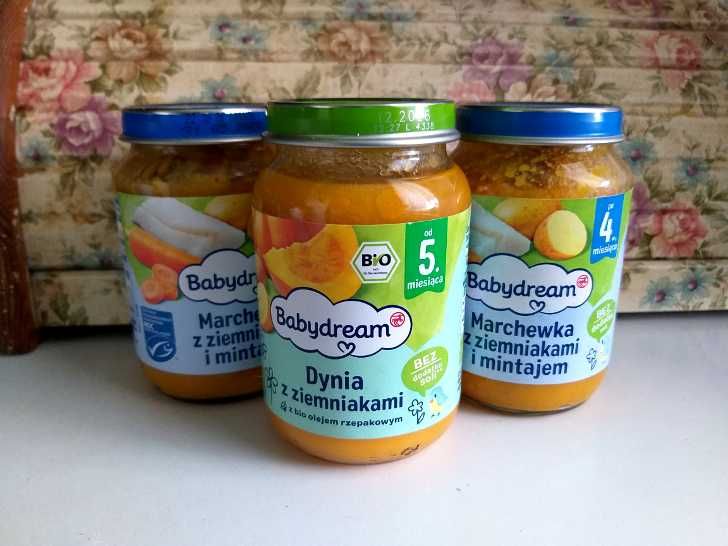 Babydream obiadki dla dzieci 4 i 5 msc 3szt